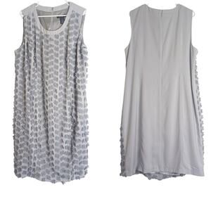 Boho Fairycore Evening Midi Holiday Dress Floral Detail Shimmer Women's 1X